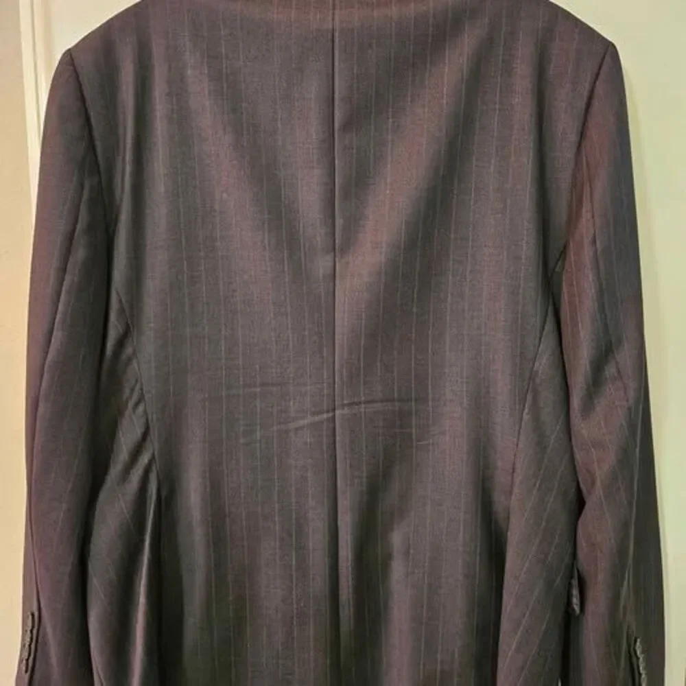 Jos A Bank Reserve REDA 1865 100% Wool Pinstripe Blazer 40 Short Slim Fit